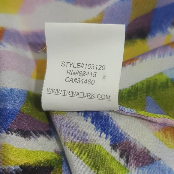 TRINA Turk 100% Silk Water Color design - Picture 11 of 11